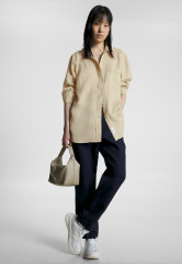 Tommy Hilfiger Button-down blouse light sandalwood Блузка на пуговицах светлое сандаловое дерево