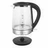 Emerio Emerio Wasserkocher Glas Wasserkocher 1,7L LED Beleuchtung Kabellos Erwarmen Tee Kettle Ku Чайник Emerio Стеклянный чайник 1,7 л со светодиодной подсветкой Беспроводной чайник с подогревом Ku