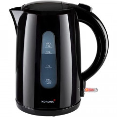 KORONA KORONA Wasserkocher Standard Wasserkocher 20330, 1,7 l, 2200 W, 2200 Watt, 1,7 Liter, Wasserstandsanzeige, Abschaltautomatik Schwarz Чайник KORONA стандартный чайник 20330, 1,7 л, 2200 Вт, 2200 Вт, 1,7 л, индикатор уровня воды, автоматическое отклю