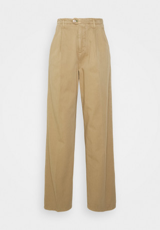 Tommy Hilfiger THXSM 2 PLEATS TROUSER Trousers countryside khaki БРЮКИ THXSM С 2 СКЛАДКАМИ Брюки загородный хаки