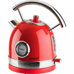 KORONA KORONA Wasserkocher Retro Wasserkocher 20667 Rot, 2200 W, Pfeifkessel Style, Vintage Optik, 1,8 l, herausnehmbarer Kalkfilter  Чайник KORONA чайник ретро чайник 20667 красный, 2200 Вт, стиль чайника со свистком, винтажный вид, 1,8 л, съемный фильтр
