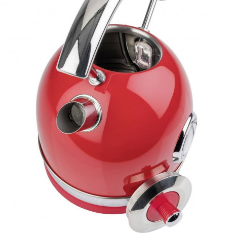 KORONA KORONA Wasserkocher Retro Wasserkocher 20667 Rot, 2200 W, Pfeifkessel Style, Vintage Optik, 1,8 l, herausnehmbarer Kalkfilter  Чайник KORONA чайник ретро чайник 20667 красный, 2200 Вт, стиль чайника со свистком, винтажный вид, 1,8 л, съемный фильтр