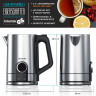 Arendo Arendo Wasserkocher, 1,7 l, 2200 W, Edelstahl, Temperatureinstellung 40 100°, Display, Warmhaltefunktion Чайник Arendo, 1,7 л, 2200 Вт, нержавеющая сталь, регулировка температуры 40 100°, дисплей, функция поддержания тепла