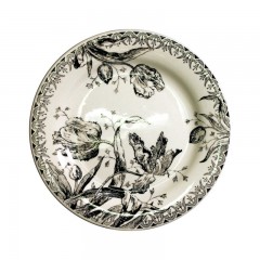 Gien Fayencerie Gien 'Tulipes Noires' Brotteller 16,5 cm Gien &quot;Tulipes Noires&quot; Хлебная тарелка 16,5 см