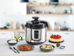 Tefal Tefal Multikocher elektrischer, 1200 W, 6,00 l Schussel, Tefal Multikocher CY505Er, elektrischer Schnellkochtopf, 6 l Schussel  Мультиварка Tefal электрическая, 1200 Вт, чаша 6,00 л, Мультиварка Tefal CY505Er, скороварка электричская, чаша 6 л