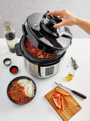 Tefal Tefal Multikocher elektrischer, 1200 W, 6,00 l Schussel, Tefal Multikocher CY505Er, elektrischer Schnellkochtopf, 6 l Schussel  Мультиварка Tefal электрическая, 1200 Вт, чаша 6,00 л, Мультиварка Tefal CY505Er, скороварка электричская, чаша 6 л