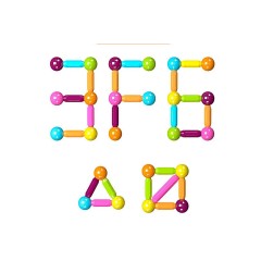 Debuy Magnetischer Zauberstab Magnetische Bausteine 88 pcs Магнитная палочка Магнитные строительные блоки 88 шт.