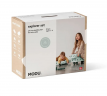 MODU Explorer Set 20st Мягкий конструктор 20 деталей, 15 моделей, безопасная развивающая игрушка для детей 0 6 лет из EPP, океанская мята/лесная зелень