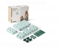 MODU Explorer Set 20st Мягкий конструктор 20 деталей, 15 моделей, безопасная развивающая игрушка для детей 0 6 лет из EPP, океанская мята/лесная зелень