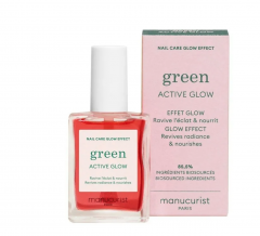 Manucurist Active Glow SET Raspberry + Grape, Набор 2 шт укрепляющий лак для ногтей с эффектом геля и натурального сияния, ягодно-розовый и полупрозрачный ягодный, уход и укрепление ногтей, 2 х 15 мл