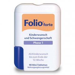 Folio 1 Basic Filmtabletten 90st, Фолиевая кислота Folio Basic 1, 90 таблеток, витамины для женщин при планировании и беременности, с йодом и витаминами B12 и D3