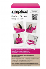 Simplicol Textilfarbe intensiv Pink-Berry  Краска для ткани розовая Pink-Berry интенсивная, жидкая, для стиральной машины 40 , 150 мл + фиксатор 400 г