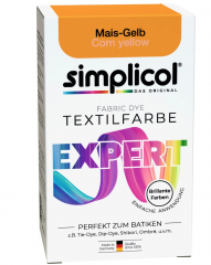 Simplicol Expert Mais-Gelb Краска для ткани жёлтая Mais-Gelb, интенсивное перекрашивание одежды, для стиральной машины 40C, 150 г