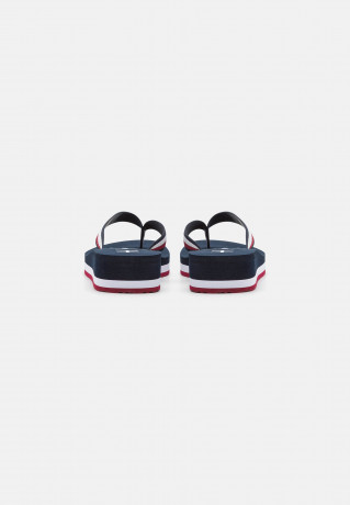 Tommy Hilfiger ESSENTIAL CORP MID  T-bar sandals dark blue ESSENTIAL CORP MID Сандалии с Т-образной перемычкой темно-синий