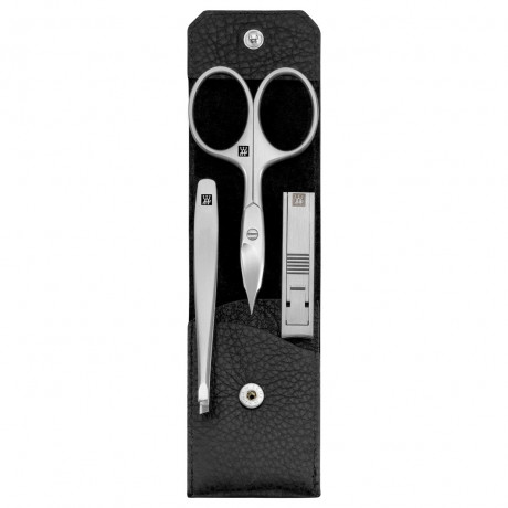 ZWILLING  Taschen-Etui, Rindleder, schwarz, 3-tlg.  Карманный чехол, воловья кожа, черный, 3 шт.