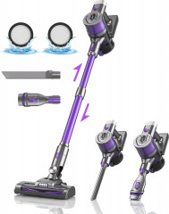 OLAYMEY OLAYMEY Akku-Hand-und Stielstaubsauger, 300,00 W, Beutellos, 25000PA 300W Staubsauger Kabellos Bis zu 50 Min, 6 in 1 Ultraleiser  Беспроводной учной и стержневой пылесос OLAYMEY, 300,00 Вт, без мешка, 25000 Па, беспроводной пылесос 300 Вт, до 50 м