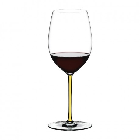 Riedel Riedel Fatto a Mano - gelb Cabernet / Merlot Glas 625 ccm / h: 25 cm Riedel Fatto a Mano - желтое стекло Каберне / Мерло 625 см3 / высота: 25 см