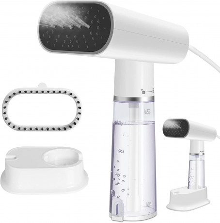 EUGAD EUGAD Dampfburste, 1000 W, Dampfglatter Steamer mit Dampfburste 150 ml  Паровая щетка EUGAD, 1000 Вт, отпариватель с паровой щеткой 150 мл