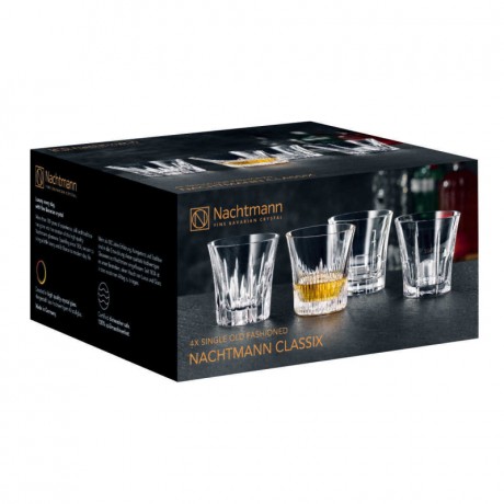 Nachtmann Nachtmann Classix Single Old Fashioned Glas Set 4-tlg. h: 85 mm / 247 ml Набор стаканов Nachtmann Classix Single Old Fashioned из 4 предм. высота: 85 мм / 247 мл