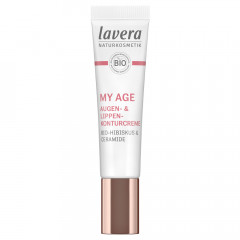 LAVERA MY AGE Augen- &amp; Lippenkonturcreme, 15 ml, Лавера Крем для контура глаз и губ для зрелой кожи, био-гибискус и растительные церамиды, 15 мл