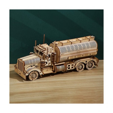Hocan 3D-Tankwagen-Puzzle aus Holz Padagogisches Spielzeug 3D деревянная головоломка для грузовиков-цистерн