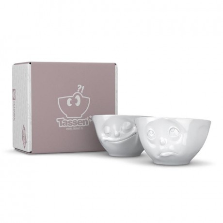 Fiftyeight Products TV Tassen Schalchen Set 2-tlg. - glucklich & och bitte 0,20 L Набор подставок для телевизора 2 шт. - Happy &amp; Please 0,20 л