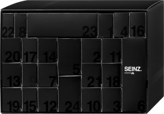 SEINZ. MERRY XMAS Adventskalender 2026 fuer Maenner, 22 Pflege- und Duftprodukte, Socken und Autoduft, SEINZ. Адвент-календарь 2026 для мужчин с уходом для лица, тела и волос, ароматами, носками и ароматизатором для автомобиля, 24 сюрприза