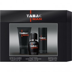 Tabac (Табак) Подарочный набор: Eau de Toilette Spray Туалетная вода 30 мл + Body & Hair Shower Gel Гель для душа 75 мл + Deodorant Spray Дезодорант спрей 50 мл