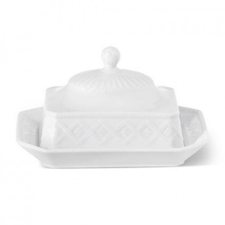 KPM Berlin KPM Kurland Weiss Butterdose Масленка KPM Kurland Weiss