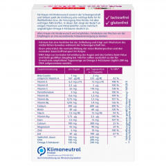 Doppelherz Mama plus, 120 Kapseln, 153,6 g, Витаминно-минеральный комплекс с DHA, фолиевой кислотой 600 мкг, железом и йодом для планирования беременности, беременности и грудного вскармливания, 120 капсул, 153,6 г