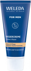 WELEDA FOR MEN Rasiercreme, 75 ml, Мужской крем для влажного бритья с козьим и миндальным молоком и фиалкой трёхцветной, 75 мл