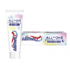 Odol med3 All in One Rundumschutz 40 Plus Zahncreme Зубная паста Комплексная защита от: кариеса, неприятного запаха изо рта, бактерий, зубного налета  75мл