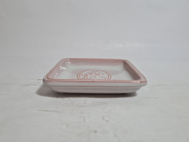 Тарелка декоративная винтажная Robwog Karlsruhe с изображением лошади, керамика, 9 х 9 см, Германия, 1960-70гг.