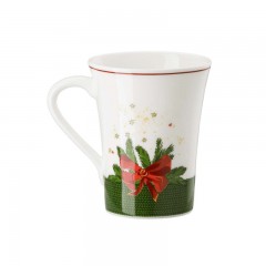 Hutschenreuther Hutschenreuther Weihnachtszeit Becher mit Henkel 'Baum' 0,40 L Hutschenreuther Рождественская кружка с ручкой &amp;quot;Елка&amp;quot; 0,40 л