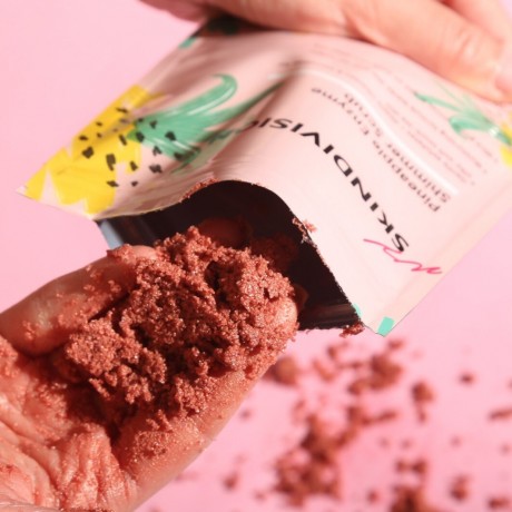 SkinDivision Ananas Enzym Schimmer Scrub  Ананасовый энзимный скраб для мерцания