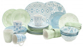 Landscape Landscape Kombiservice 30-tlg,BRITISH GARDEN grun-blau Ландшафтный комбинированный сервиз 30 предметов, BRITISH GARDEN