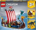 LEGO LEGO Creator 31132 Wikingerschiff mit Midgardschlange LEGO Creator 31132 Корабль викингов со змеем Мидгарда