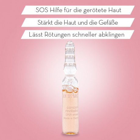 JEAN D'ARCEL SOS cure douceur SENSITIVE Ampullenkonzentrat SOS-Hilfe fur gerotete und gereizte Haut SOS Cure Douceur SENSITIVE ампульный концентрат SOS-помощь для покрасневшей и раздраженной кожи