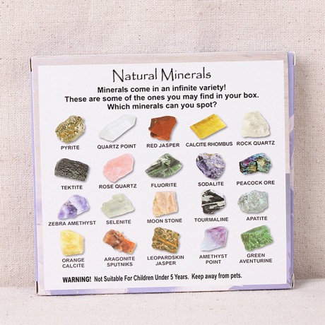 Vicabo Edelsteine Set Mineralien Steine Kristalle Experimentierkasten fur Kinder Набор драгоценных камней Минералы Камни Кристаллы Экспериментальный набор для детей