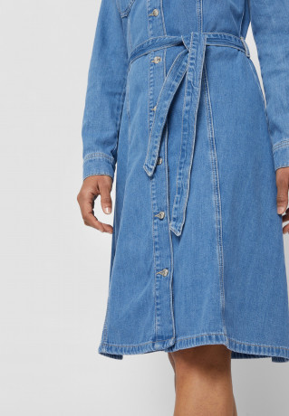 Tommy Hilfiger DRESS KNEE Denim dress aura ПЛАТЬЕ КОЛЕНО Джинсовое платье аура