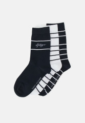 Tommy Hilfiger WOMEN GIFTBOX BRETON STRIPE 3 PACK Socks navy ЖЕНСКАЯ ПОДАРОЧНАЯ КОРОБКА BRETON STRIPE 3 PACK Носки военно-морской
