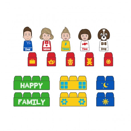 Tutor Blocks Meine ersten Magnetbausteine Happy Family Мои первые магнитные конструкторы Happy Family