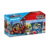 PLAYMOBIL 2er Set: 70769 Grosses Containerschiff mit Zollboot + 70772 Gabelstapler mit Fracht Набор из 2 предметов: 70769 Большой контейнеровоз с таможенной лодкой + 70772 Вилочный погрузчик с грузом