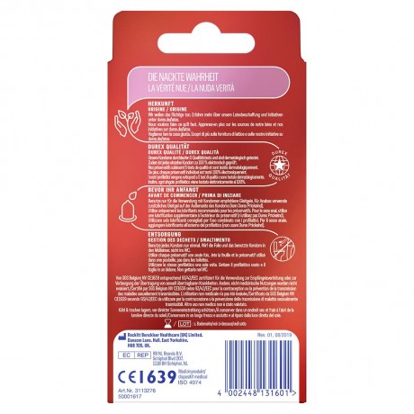 Durex Durex Gefuhlsecht extra gross Kondome Durex Feeling очень большие презервативы