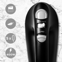 Duronic Duronic Handmixer, Duroni HM4BK Handruhrer, Mixer mit 400W  Ручной миксер Duronic, ручной миксер Duroni HM4BK, миксер мощностью 400 Вт