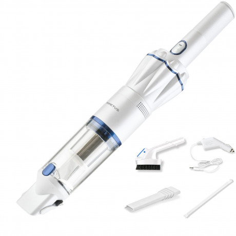 Genius Genius Akku-Handstaubsauger Invictus One 1.0, 90,00 W, beutellos, 11-tlg Handsauger beutellos kabellos Weiss Беспроводной ручной пылесос Genius Invictus One 1,0, 90,00 Вт, без мешка, ручной пылесос, 11 предметов, без мешка, беспроводной