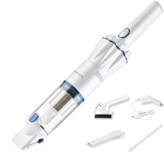 Genius Genius Akku-Handstaubsauger Invictus One 1.0, 90,00 W, beutellos, 11-tlg Handsauger beutellos  kabellos Weiss Беспроводной ручной пылесос Genius Invictus One 1,0, 90,00 Вт, без мешка, ручной пылесос, 11 предметов, без мешка, беспроводной