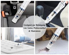 Genius Genius Akku-Handstaubsauger Invictus One 1.0, 90,00 W, beutellos, 11-tlg Handsauger beutellos  kabellos Weiss Беспроводной ручной пылесос Genius Invictus One 1,0, 90,00 Вт, без мешка, ручной пылесос, 11 предметов, без мешка, беспроводной