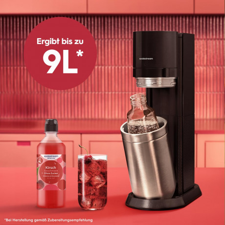 Sodastream drink mix Kirsche ohne Zucker, 440ml x 4st, Сироп Cherry Zero для газированной воды, без сахара, концентрат напитка со вкусом вишни, с витаминами и цинком, набор 4 шт х 440 мл
