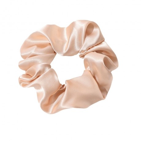 SOHO Satin Scrunchie Beige Атласная резинка для волос